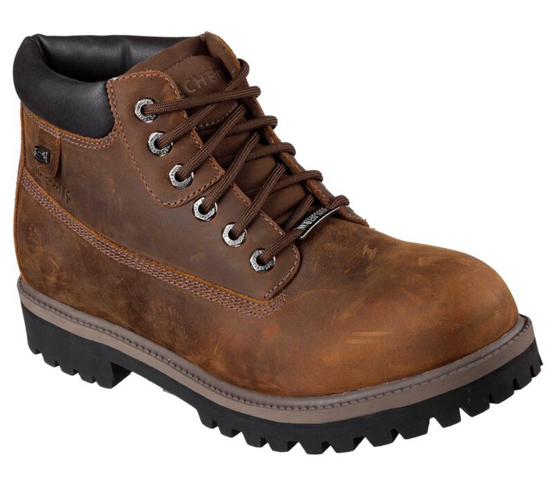 Skechers Verdict - Mens Boots Brown [AU-LZ3555]